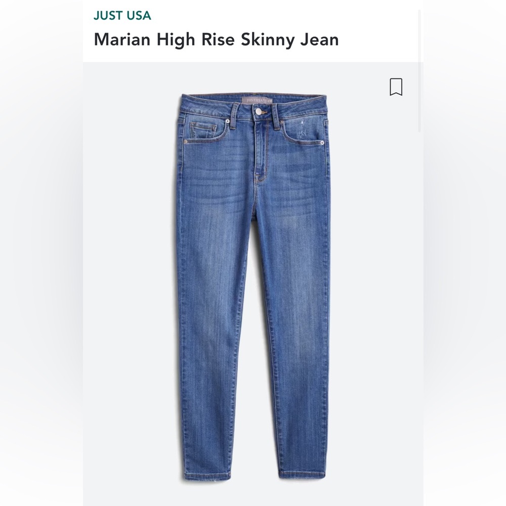 Just USA Marian high rise skinny Jean
